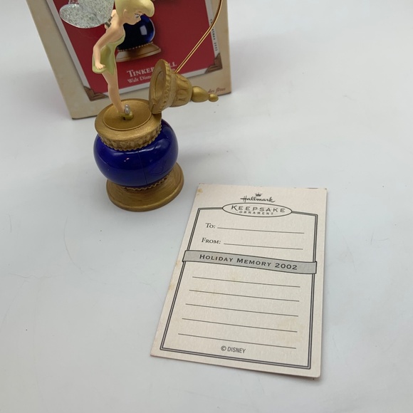 Hallmark Keepsake Tinker Bell Peter Pan Wind Up Motion Ornament and Card 2002 - Picture 10 of 16